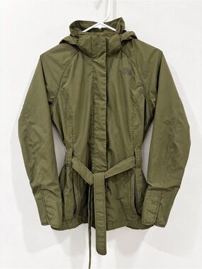 The North Face AYHR HyVent Belted Rain Jacket Olive Women’s S